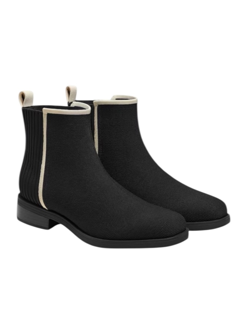 Vivaia Celina Square Toe Chelsea Ankle boots Size 36 Black 5 Office Weekend